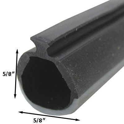 Seal - Bulb - Extruded Slide-In - Black & Gray (Roll of 30')